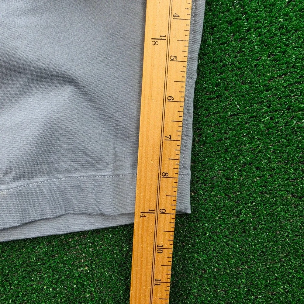 Lululemon Commission Shorts Mens 36 Slate Blue Chino Flat Front Golf Preppy